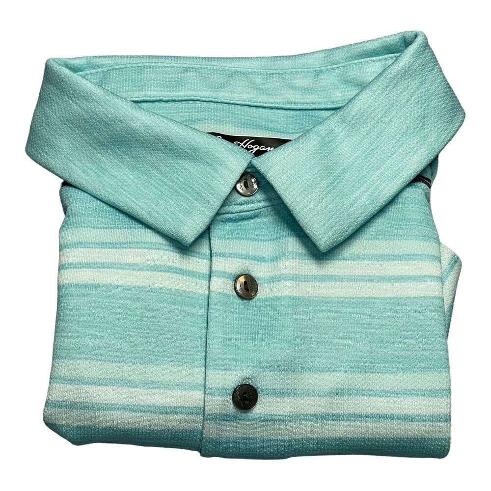 Ben Hogan Polo Shirt Teal Performance Golf Rugby Men’s Size Medium - Picture 9 of 9